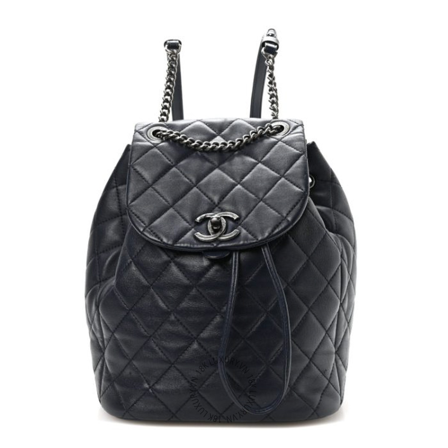 Balo Chanel Lambskin Quilted Daily Supple Blue CDBC759