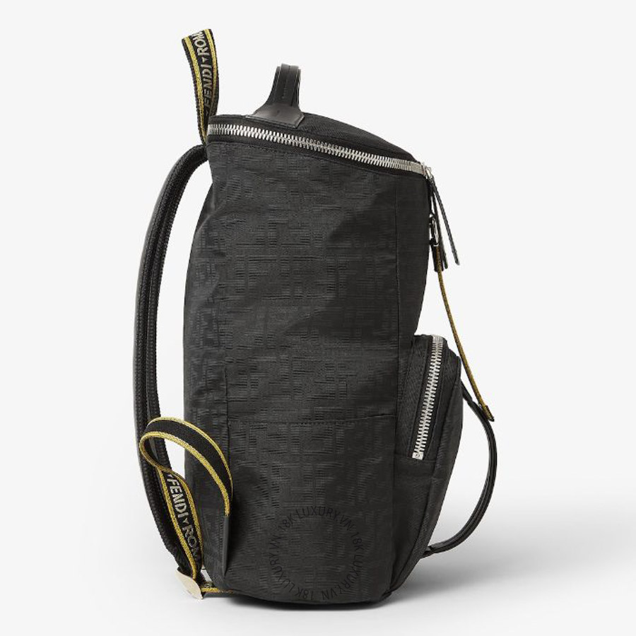 Balo Fendi Tourist Backpack Black FF Zucca Superlight fabric backpack 7VZ095B12NF0QA1 FND222