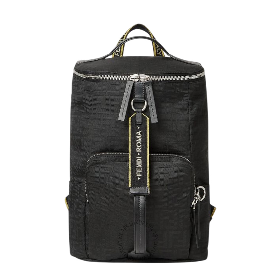 Balo Fendi Tourist Backpack Black FF Zucca Superlight fabric backpack 7VZ095B12NF0QA1 FND222