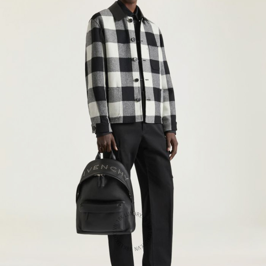 Balo Givenchy Cargo backpack in leather with studs BK50G5K21Y-001 GCT06