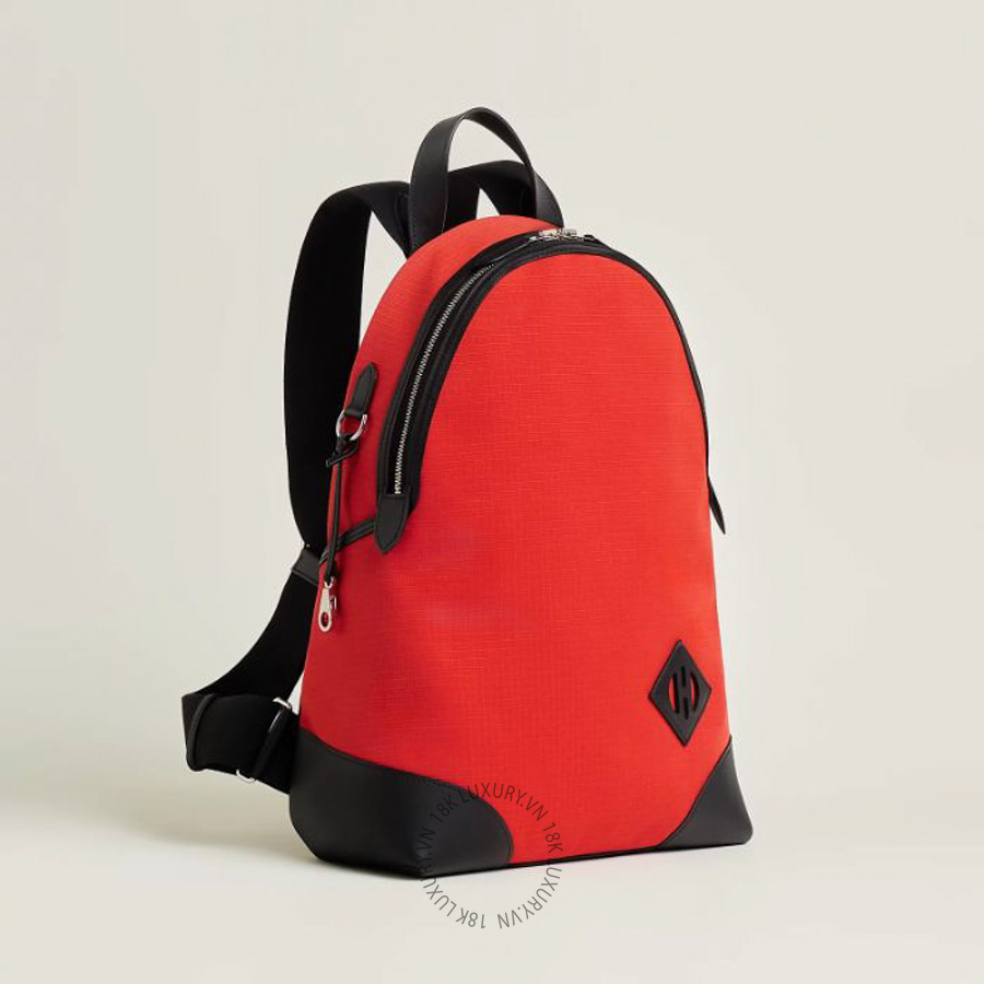Balo Hermes Allback backpack Capucine / Noir H083582CKAD MHM042