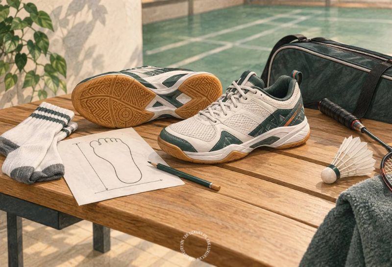 bang size giay yonex Đo chiều dài bàn chân là bước quan trọng giúp bạn có cơ sở đối chiếu với bảng size giày Yonex