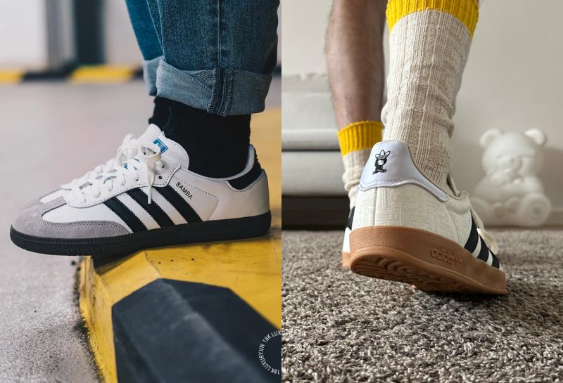 Giày Adidas Samba và Gazelle