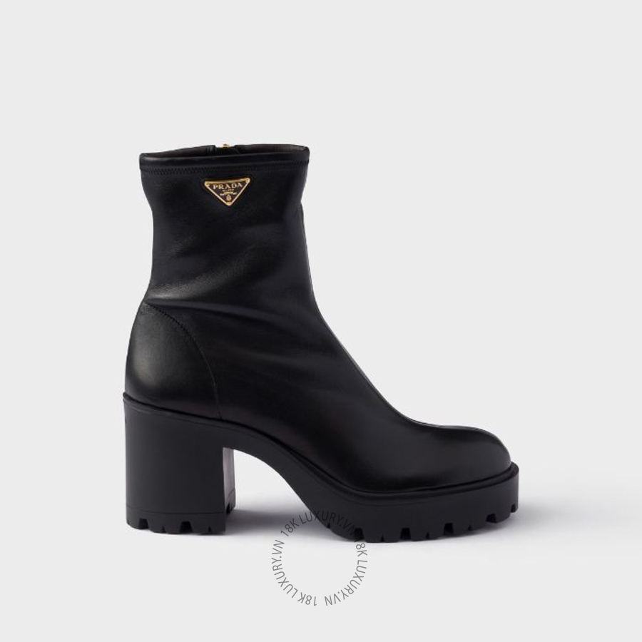 Boots cao gót Prada Stride stretch nappa leather 1T546O_L68_F0002_F_085 NGPR397