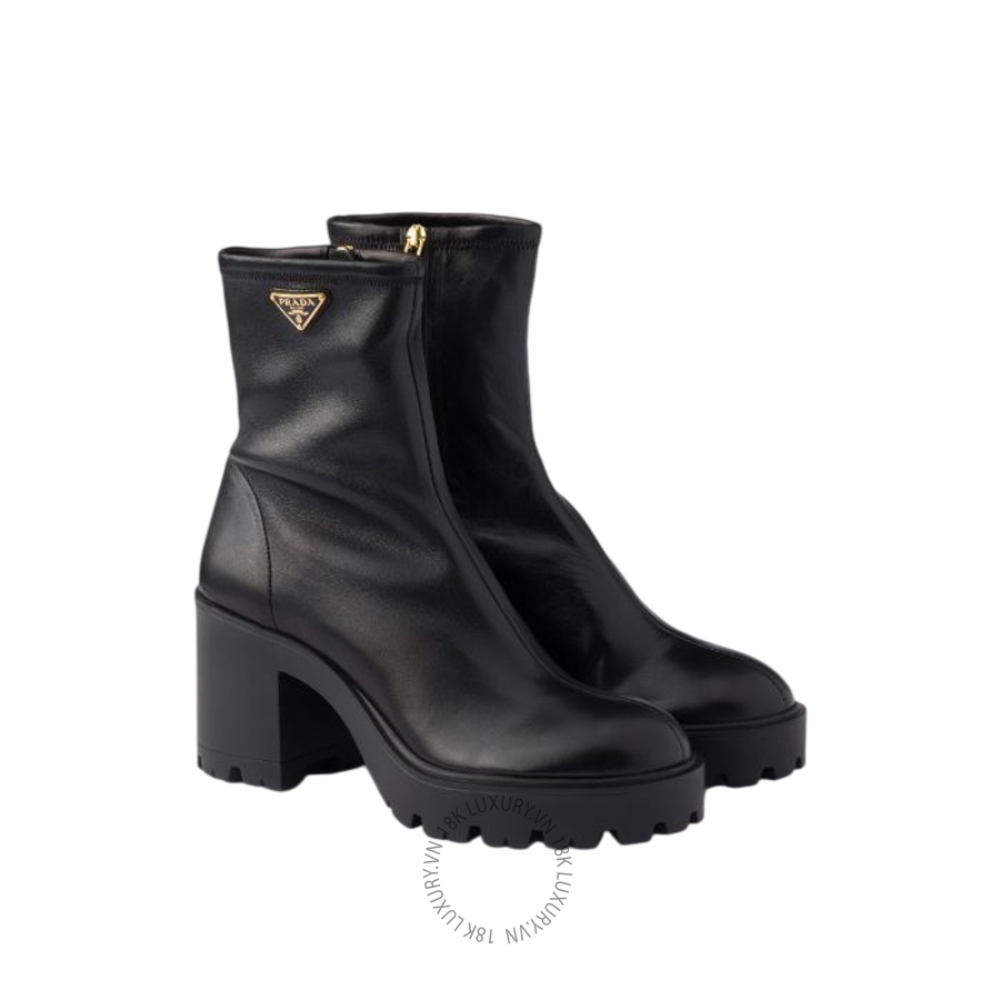 Boots cao gót Prada Stride stretch nappa leather 1T546O_L68_F0002_F_085 NGPR397