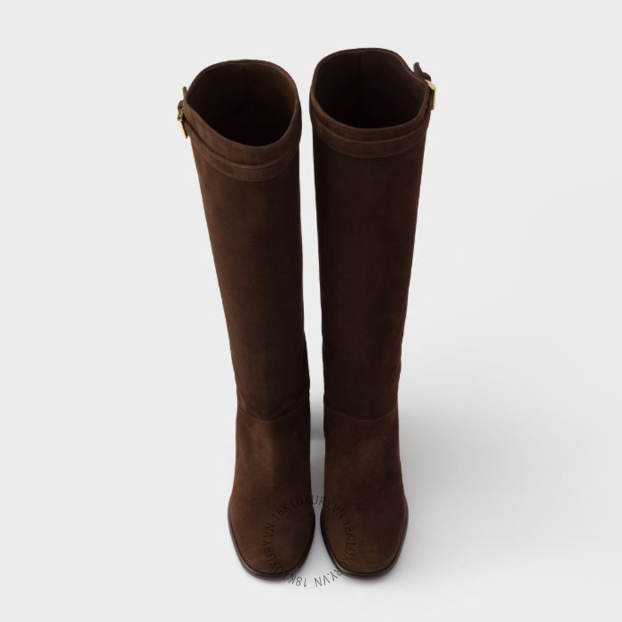Boots cao gót Prada Suede 1W678O_008_F0003_F_065 NGPR292 12 Boots cao gót Prada Suede 1W678O_008_F0003_F_065 NGPR292
