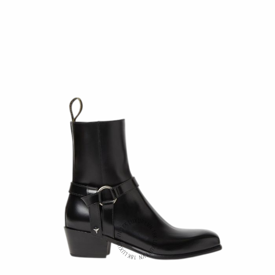 Boots Fendi Double O Black leather ankle 8T908569FF0QA1 NGFD088