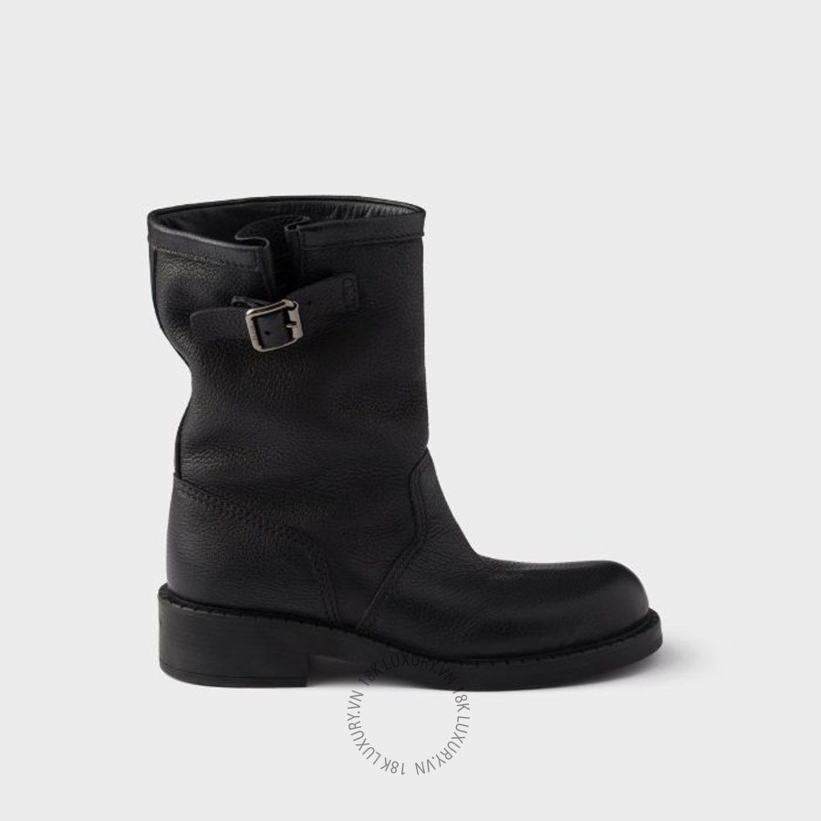 Boots Prada Leather mid-calf 1U729O_013_F0002_F_040 NGPR394