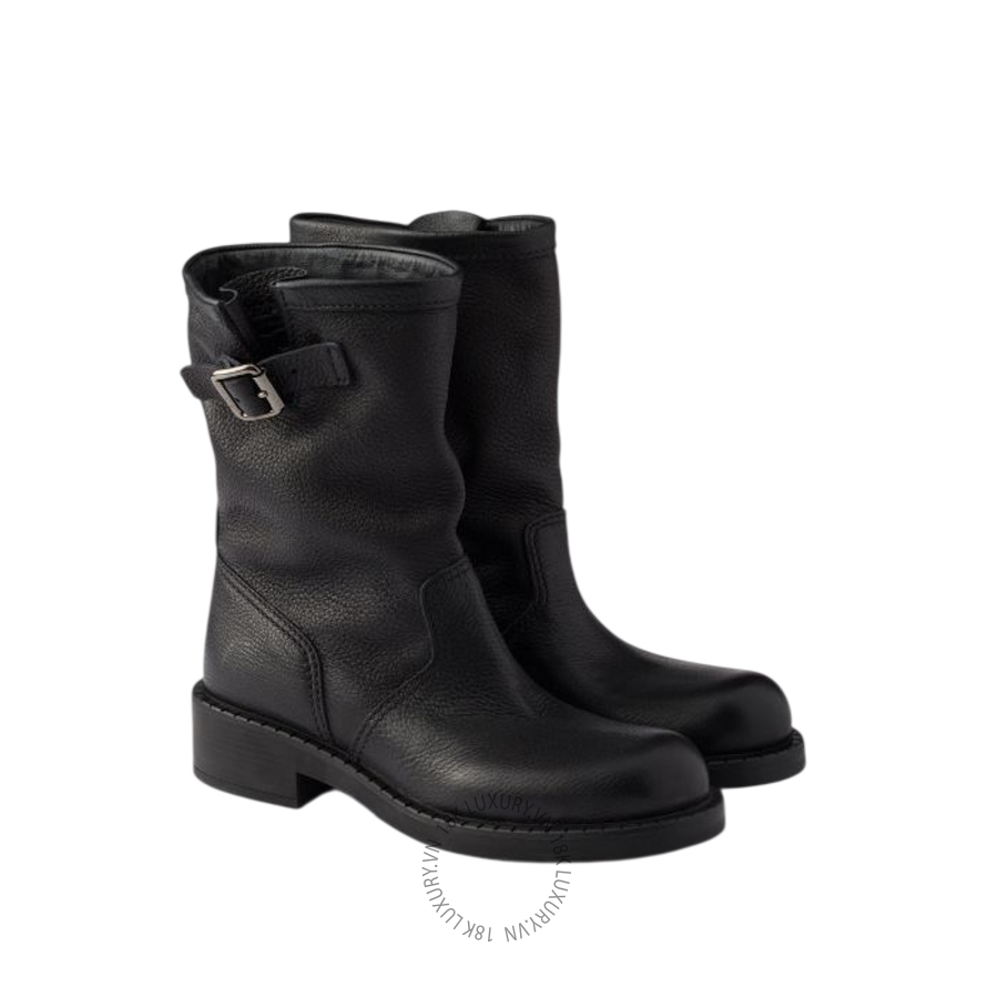 Boots Prada Leather mid-calf 1U729O_013_F0002_F_040 NGPR394