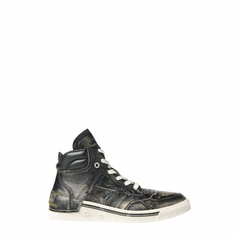 Boots thể thao Fendi Fender Sneakers Black leather 7E1966B1R2F0PR6 NGFD137