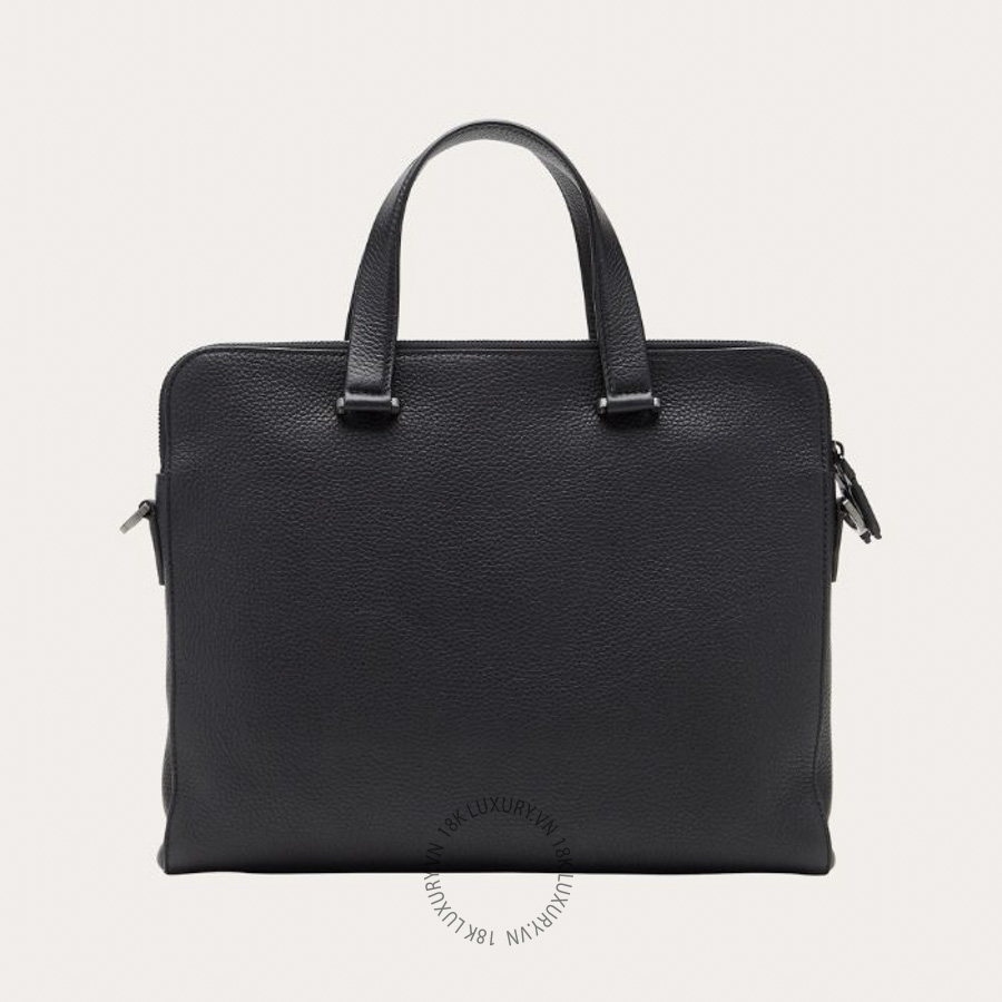 Cặp Salvatore Ferragamo briefcase đen da bê chính hãng 240133740811 PUCH069 18 Cặp Salvatore Ferragamo briefcase đen da bê chính hãng 240133740811 PUCH069