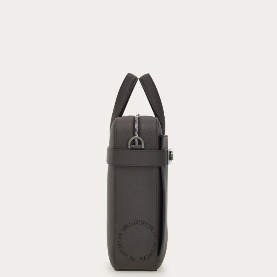 Cặp Salvatore Ferragamo briefcase with hug buckle (m) testa di moro 241652788032 PUCH071 21 Cặp Salvatore Ferragamo briefcase with hug buckle (m) testa di moro 241652788032 PUCH071