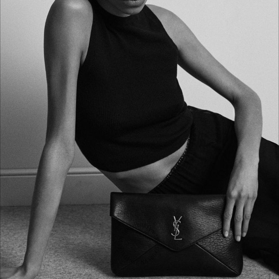 Clutch YSL CASSANDRE large envelope pouch in lambskin 769307AACYT1000 VKI150