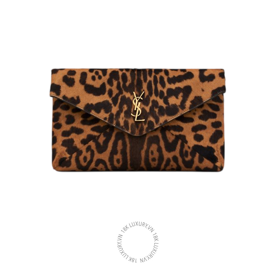 Clutch YSL CASSANDRE large envelope pouch in pony hair leather 778181AAGDO2075 VKI152