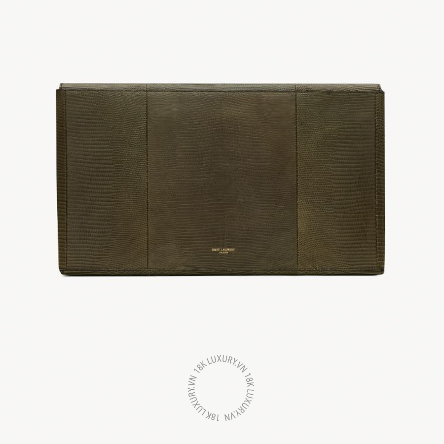 Clutch YSL LETTER large pouch in lizard A003UNEABNV3988 VKI157