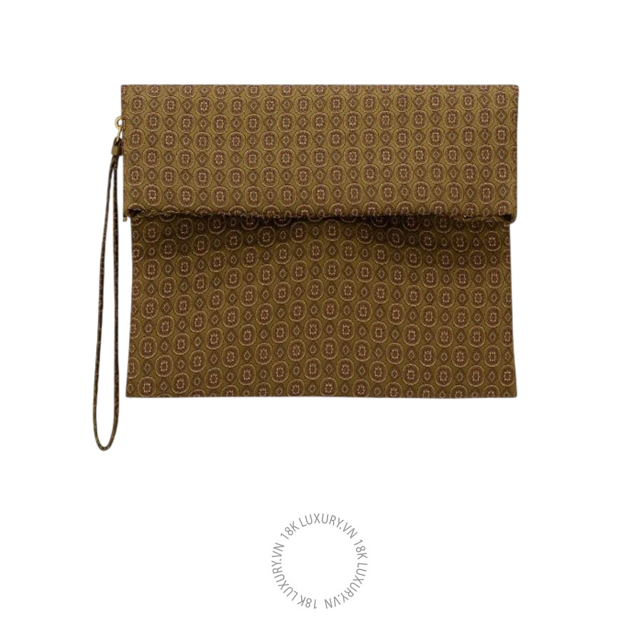 Clutch YSL SAINT LAURENT PARIS large folded pouch in silk jacquard A005OCFAEL53895 VKI153