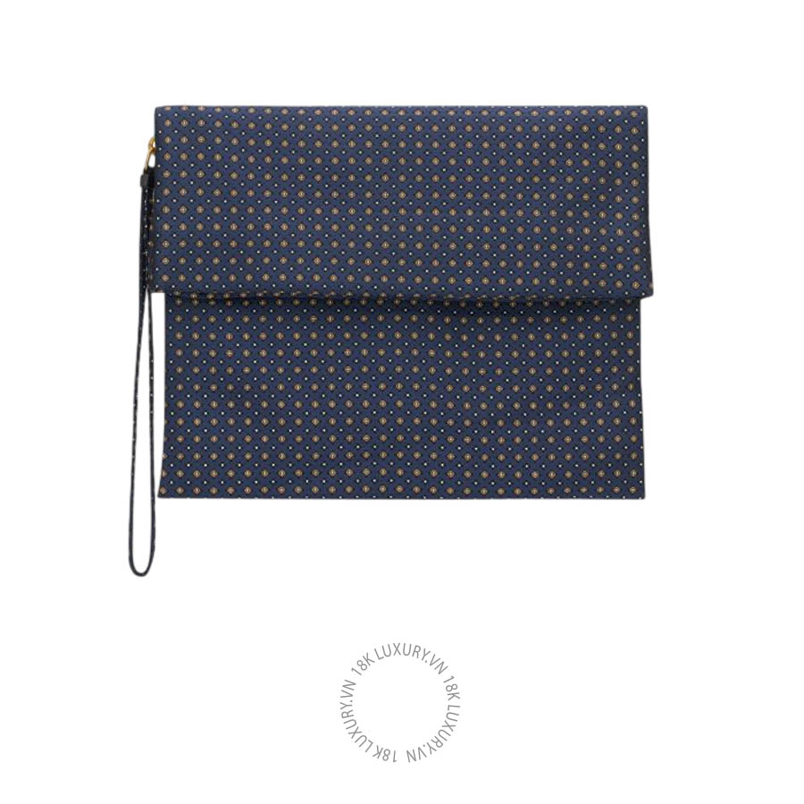 Clutch YSL SAINT LAURENT PARIS large folded pouch in silk jacquard A005OCFAGEV1413 VKI154
