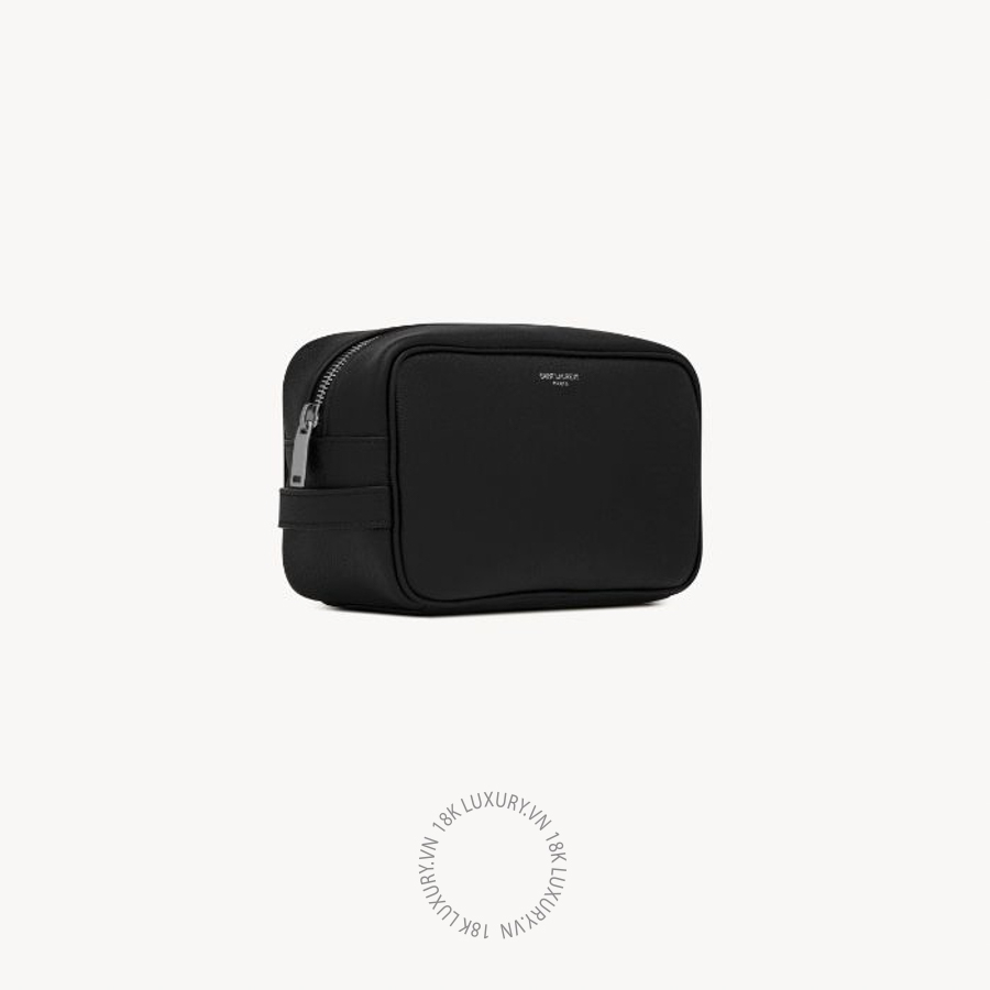 Clutch YSL SAINT LAURENT PARIS small grooming case in grain de poudre leather 6501251GF0N1000 VKI101 11 Clutch YSL SAINT LAURENT PARIS small grooming case in grain de poudre leather 6501251GF0N1000 VKI101