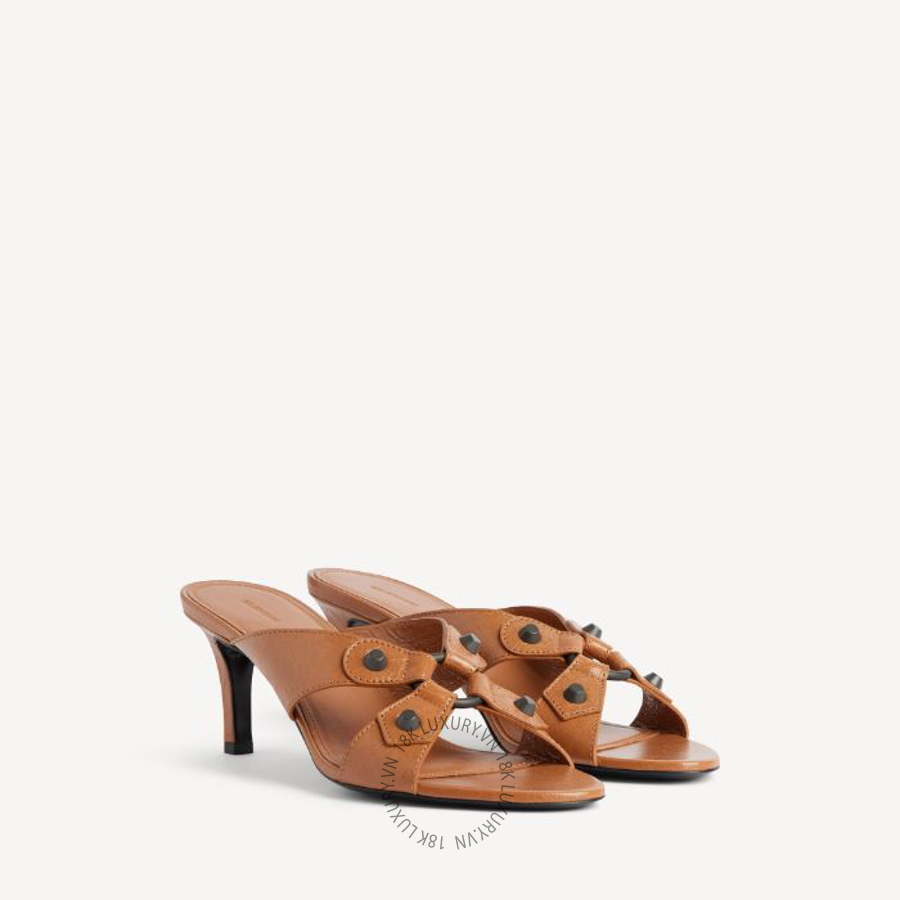 Dép Cao Gót Balenciaga Women's City Sandal in Camel 866084WAD4Y9318 BCA688