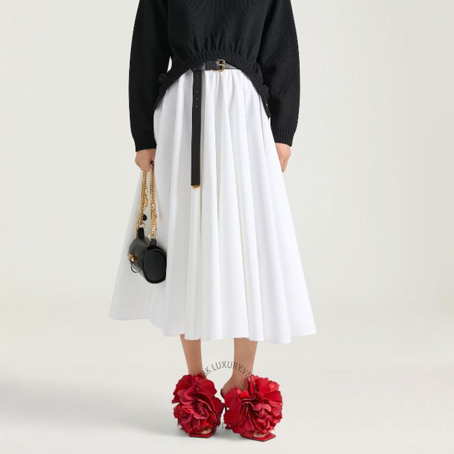 Dép Cao Gót Givenchy Boudoir heeled mules in leather with rose petals BE30BBE2H7-640 GGD91
