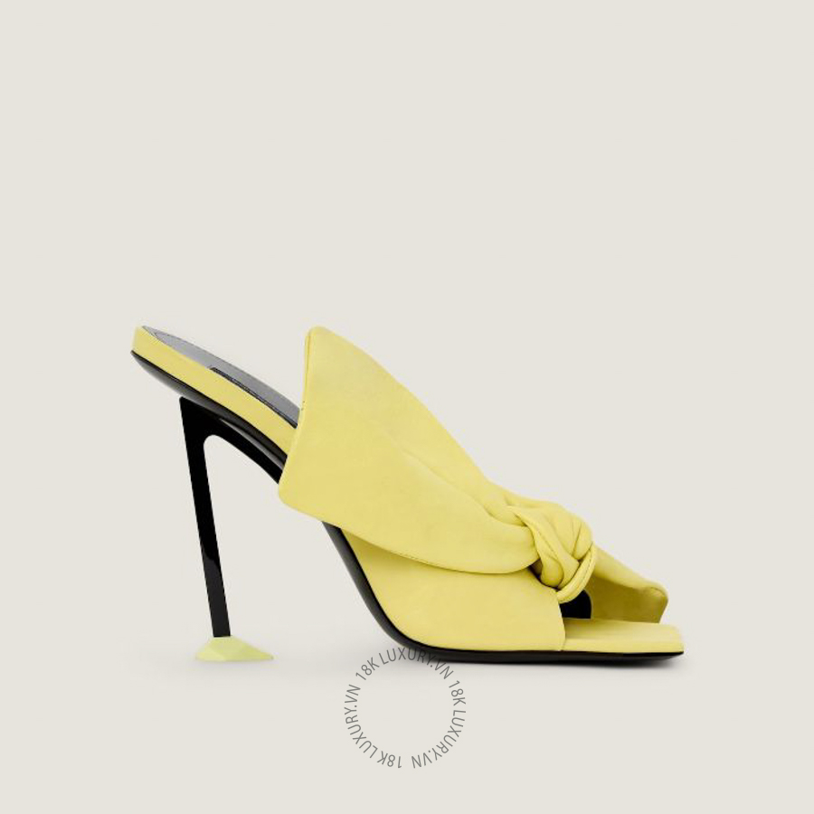 Dép Cao Gót Givenchy Boudoir heeled mules in nappa leather with bow BE30B7E2H6-700 GGD57