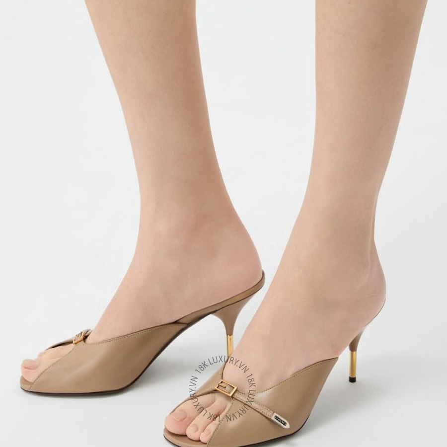 Dép Cao Gót Versace Nyx Leather Mules 80 mm 1024134-1A17282_1N63X VSC295