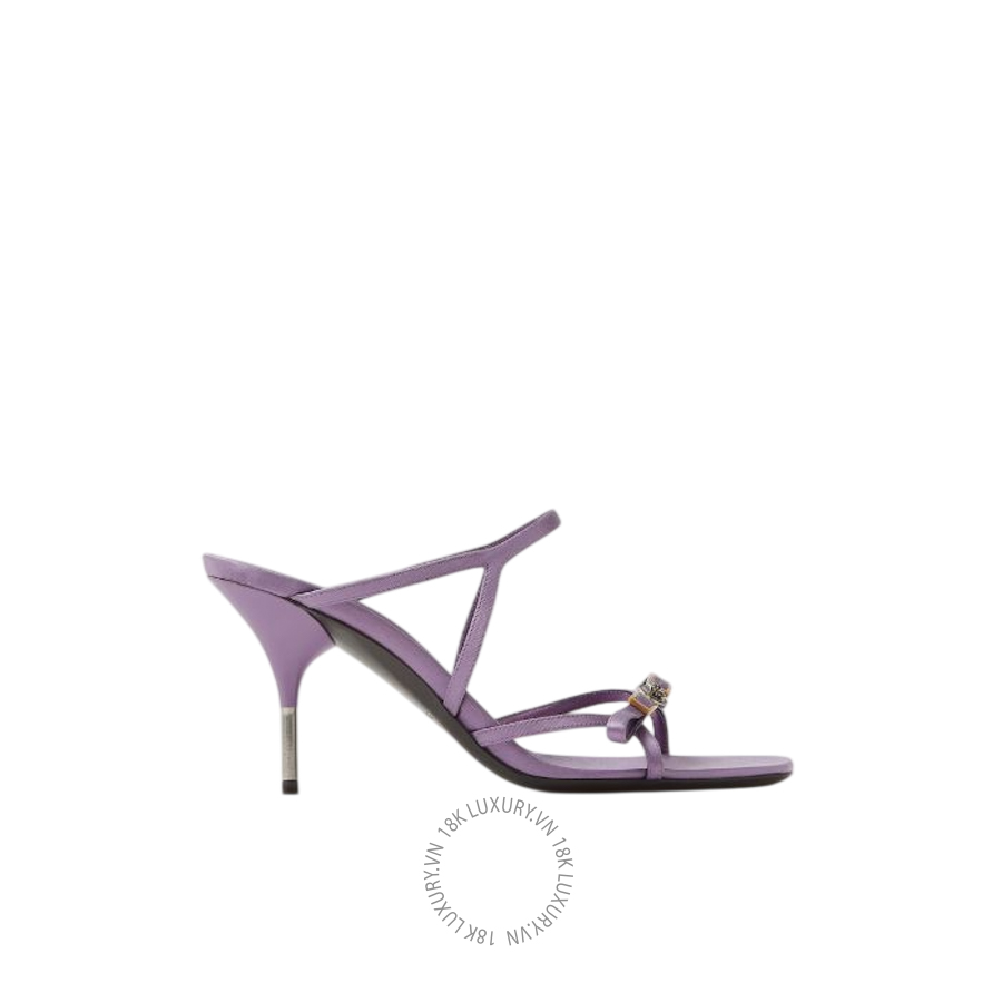 Dép Cao Gót Versace Nyx Satin Mules 80 mm 1024131-1A17893_1L97X VSC251