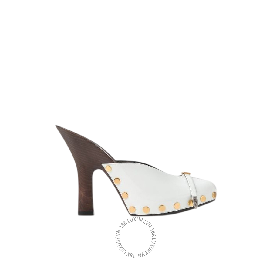 Dép Cao Gót Versace Sassi Patent Clogs 105 mm 1024342-D2VE_1W00X VSC230