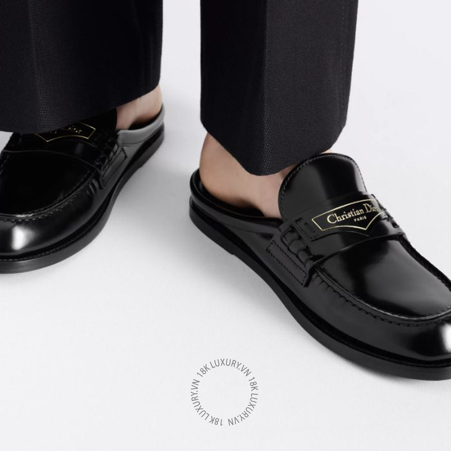 Dép Dior Boy Mule Black Brushed Calfskin KDB920ACA_S900 TQQP110