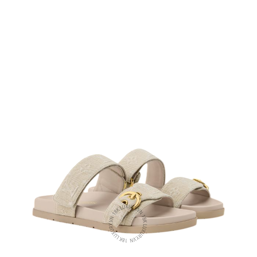 Dép quai ngang Louis Vuitton Bom Dia Comfort Mules 1AJPGX NGLV642
