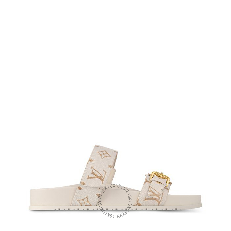 Dép quai ngang Louis Vuitton Bom Dia Flat Comfort Mules 1AHMT7 NGLV625