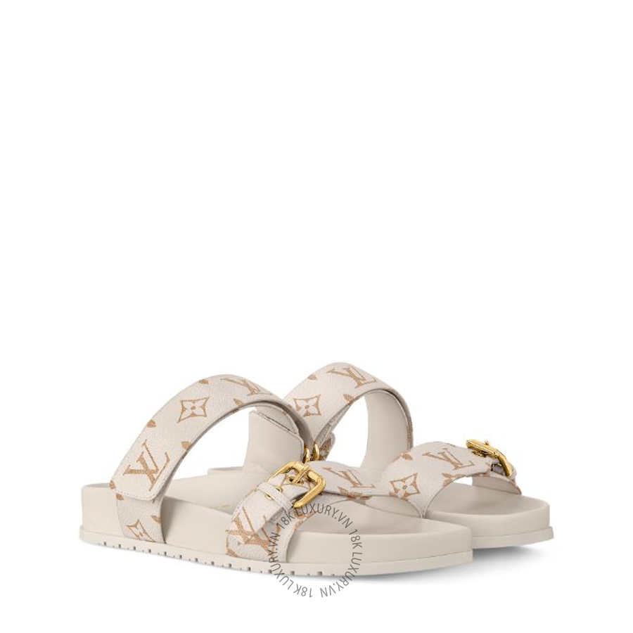 Dép quai ngang Louis Vuitton Bom Dia Flat Comfort Mules 1AHMT7 NGLV625