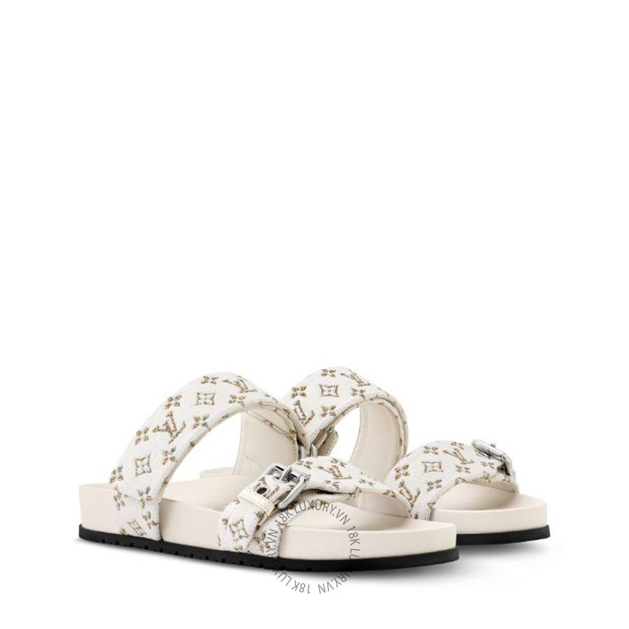 Dép quai ngang Louis Vuitton Bom Dia Flat Comfort Mules 1AIDGT NGLV630
