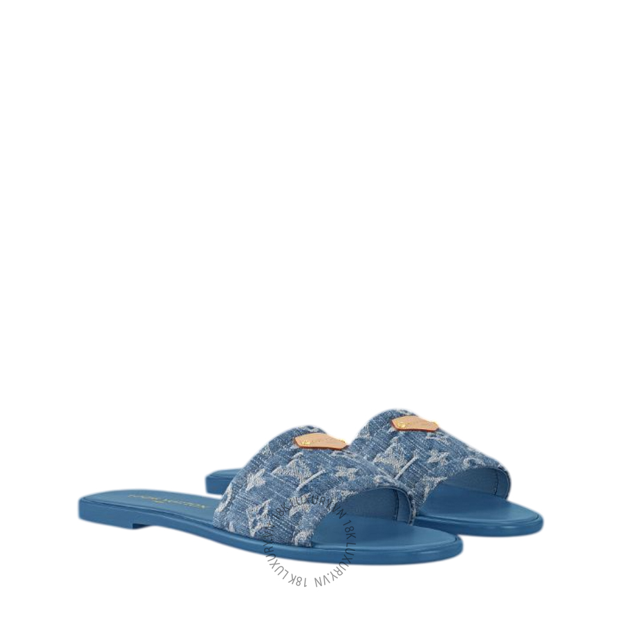Dép quai ngang Louis Vuitton Lily Flat Mules 1AGX66 NGLV584