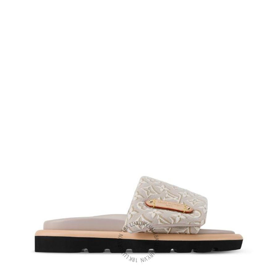 Dép quai ngang Louis Vuitton Pool Pillow Flat Comfort Mules 1AKJ5H NGLV646