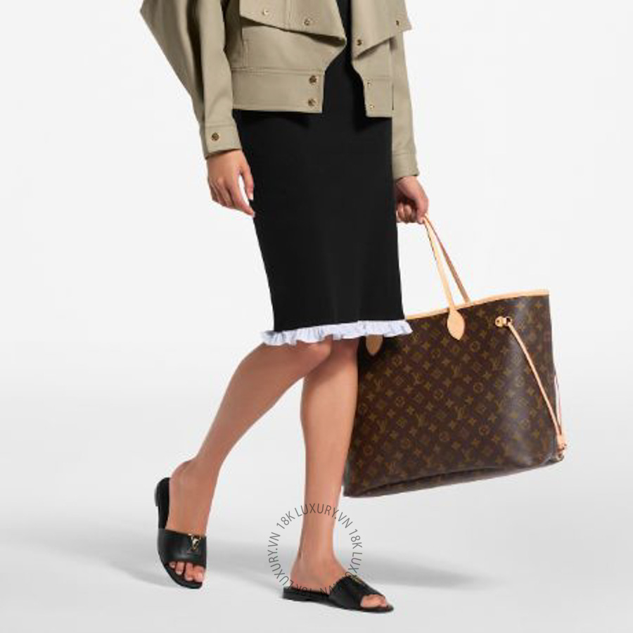 Dép quai ngang LV Mare Flat Mules 1ACTMH NGLV606 17 Dép quai ngang LV Mare Flat Mules 1ACTMH NGLV606