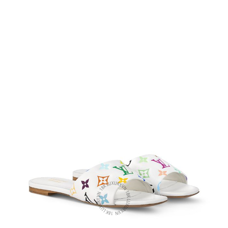 Dép quai ngang LV x TM 6AM Flat Mules 1AGVWF NGLV618