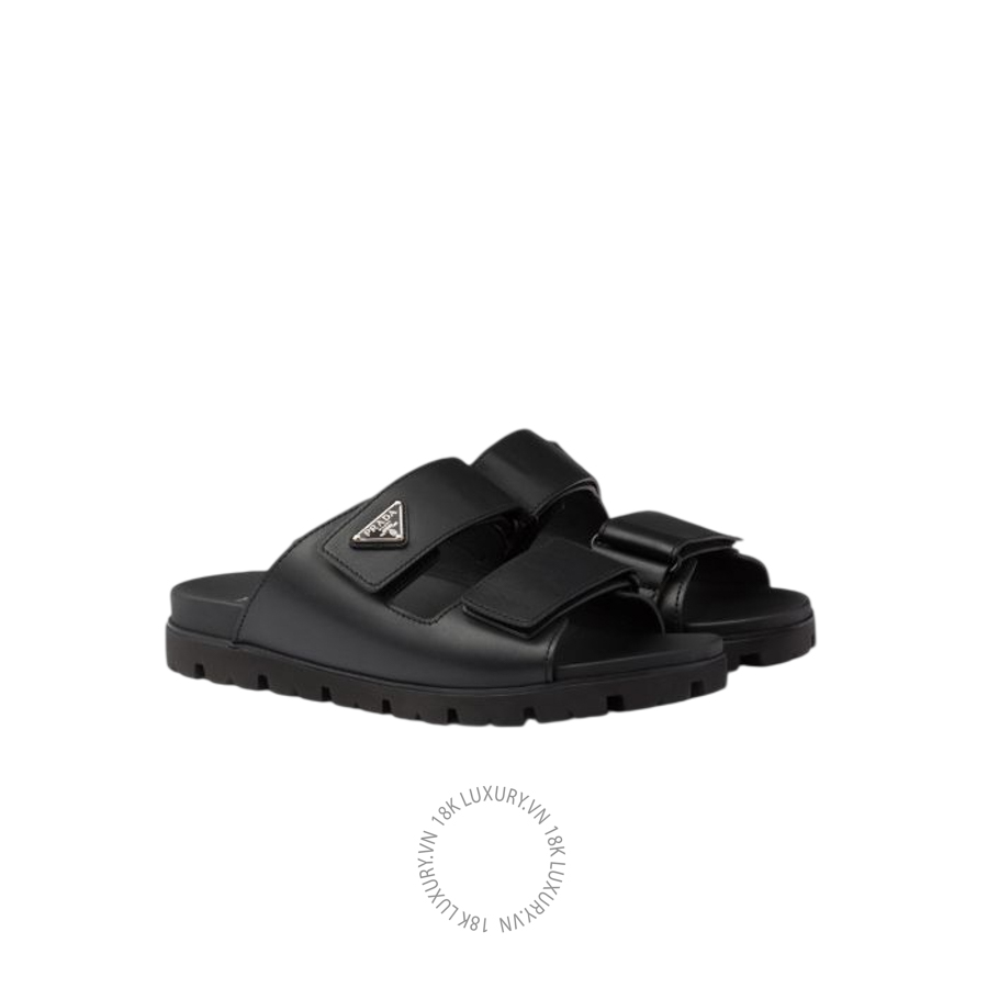 Dép quai ngang Prada Leather strap slides 2X3129_3LEM_F0002_F_G000 NGPR113