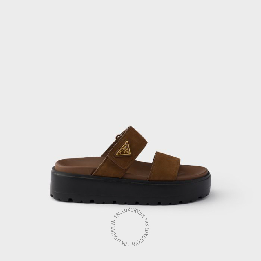 Dép quai ngang Prada Nubuck slides 1XZ794_3I9P_F0324_F_045 NGPR264