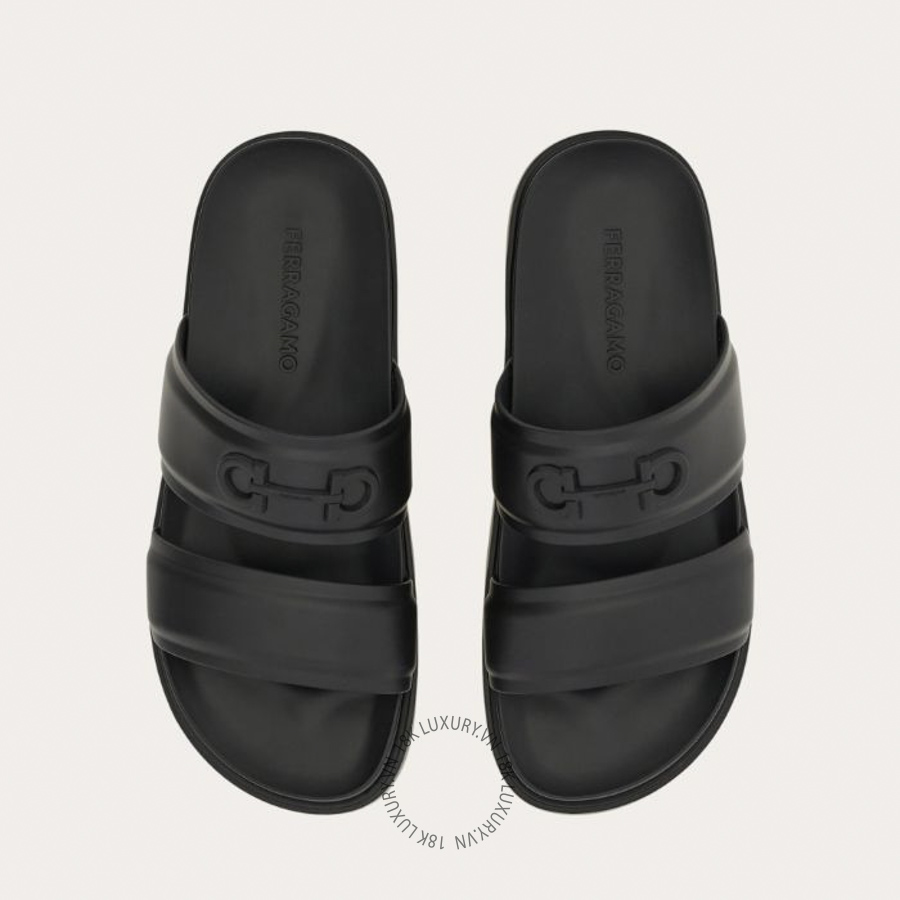 Dép quai ngang Salvatore Ferragamo Gancini ornament slide 02A793792742 SPP096 14 Dép quai ngang Salvatore Ferragamo Gancini ornament slide 02A793792742 SPP096