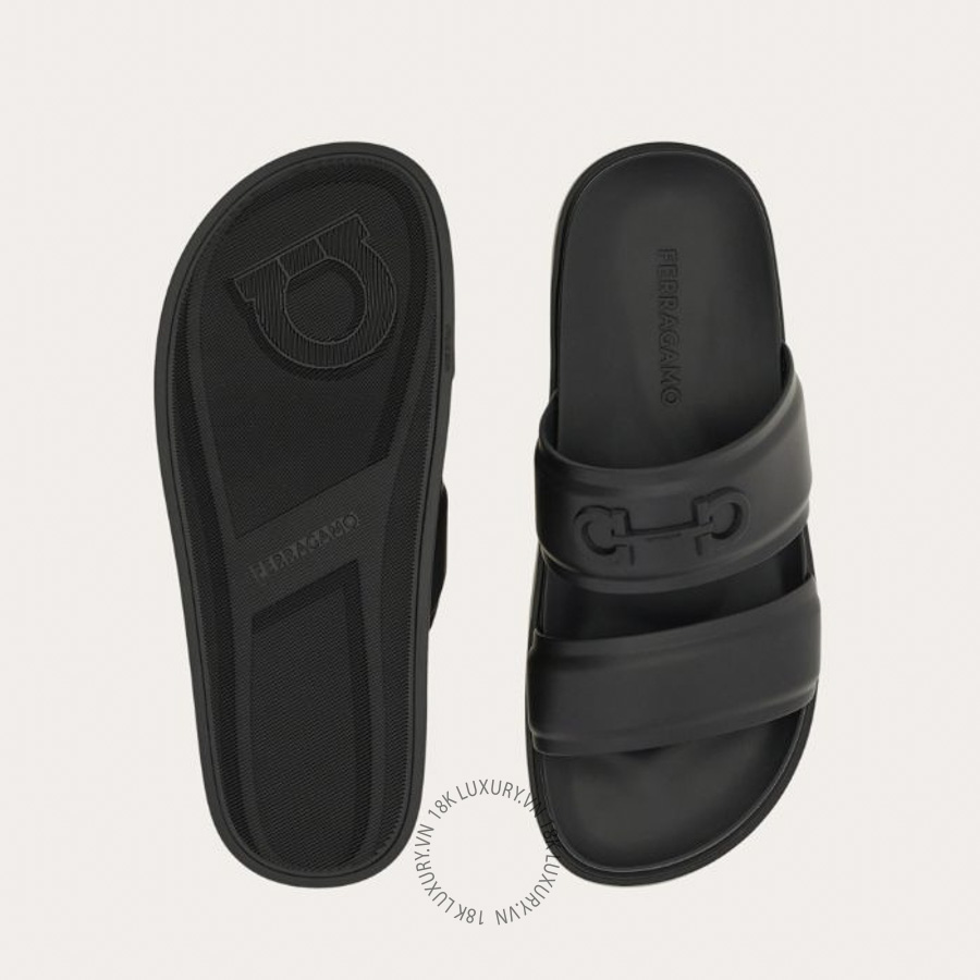 Dép quai ngang Salvatore Ferragamo Gancini ornament slide 02A793792742 SPP096 16 Dép quai ngang Salvatore Ferragamo Gancini ornament slide 02A793792742 SPP096
