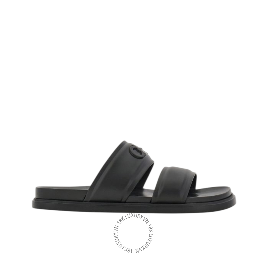 Dép quai ngang Salvatore Ferragamo Gancini ornament slide 02A793792742 SPP096