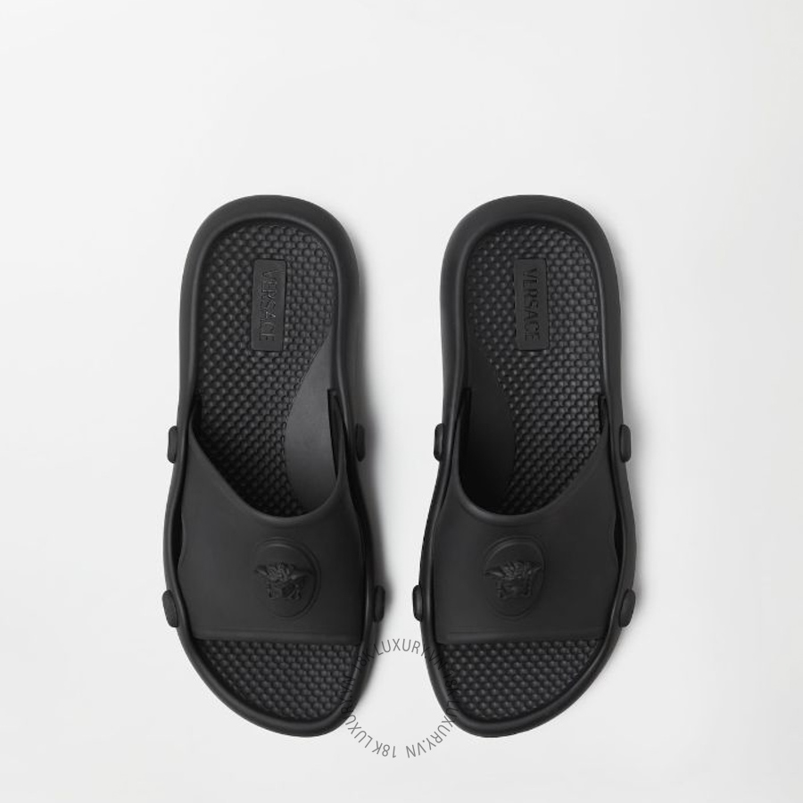 Dép Quai Ngang Versace Nettuno Rubber Slides 1024739-1A17999_1B000 VSC351