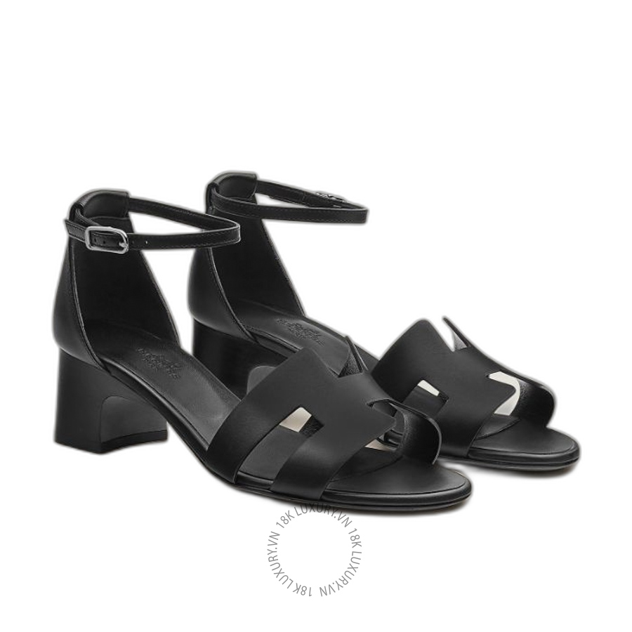 Dép Sandals Hermes Encens 50 Noir H221119Z 02350 MHM465