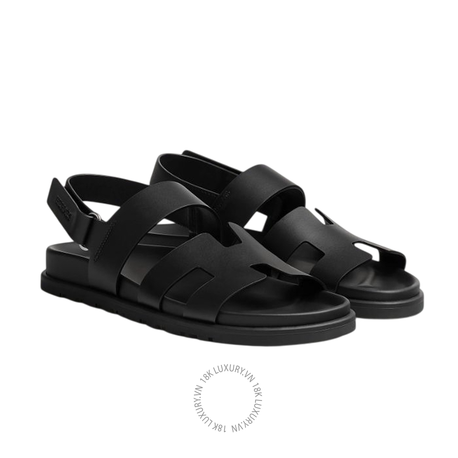 Dép Sandals Hermes Genius Noir H242159Z 02350 MHM468