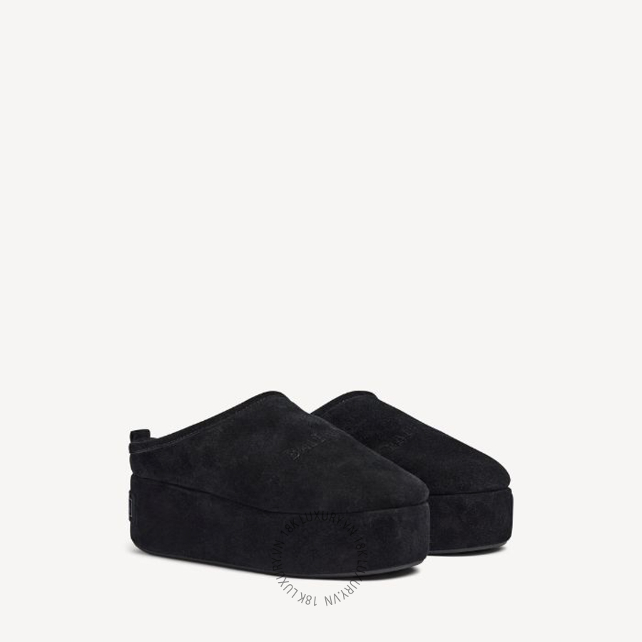 Dép Sục Balenciaga Women's Alaska Soft Platform Mule in Black 825258WBFC11000 BCA740