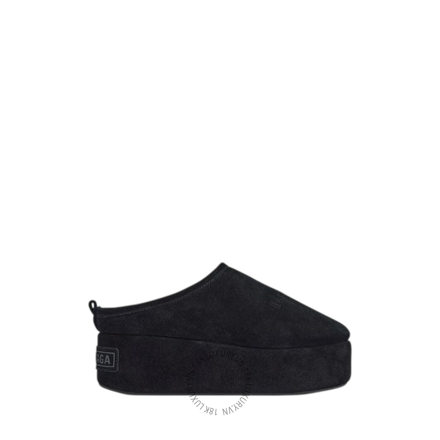 Dép Sục Balenciaga Women's Alaska Soft Platform Mule in Black 825258WBFC11000 BCA740