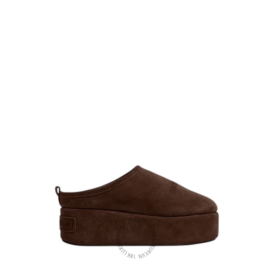 Dép Sục Balenciaga Women's Alaska Soft Platform Mule in Light Espresso 825258WBFC12929 BCA742