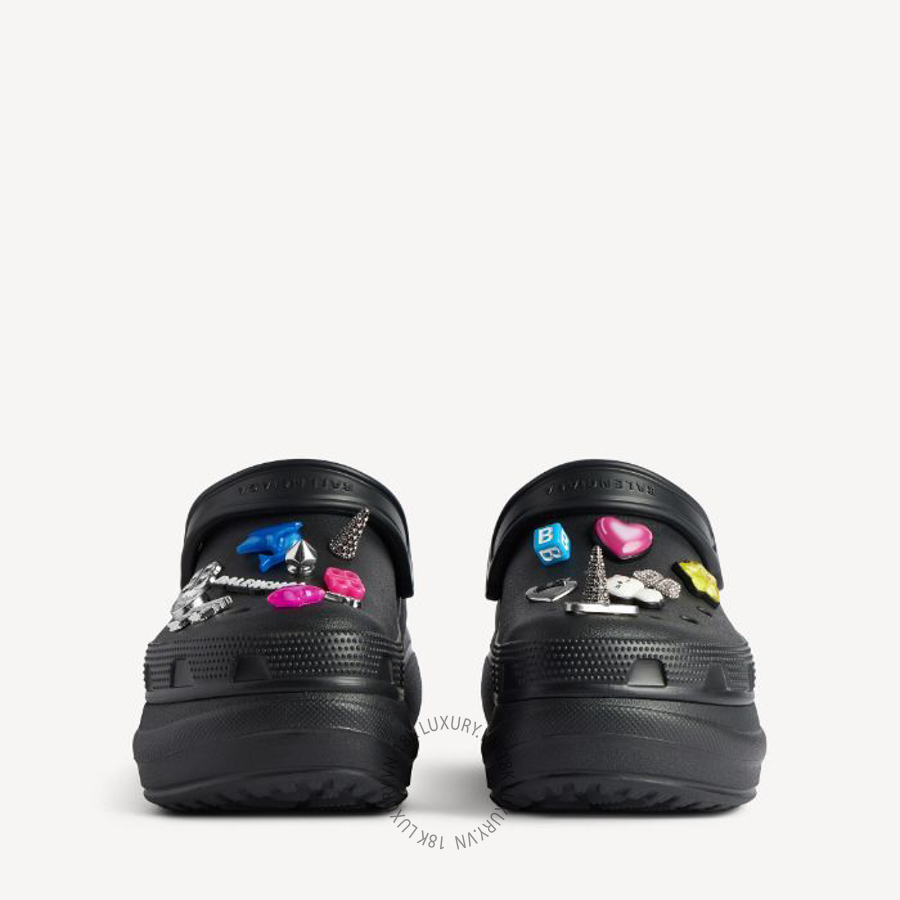Dép Sục Balenciaga Women's Crocs™ Mule Jibbitz™ in Black 720762W0FOW1000 BCA702 20 Dép Sục Balenciaga Women's Crocs™ Mule Jibbitz™ in Black 720762W0FOW1000 BCA702