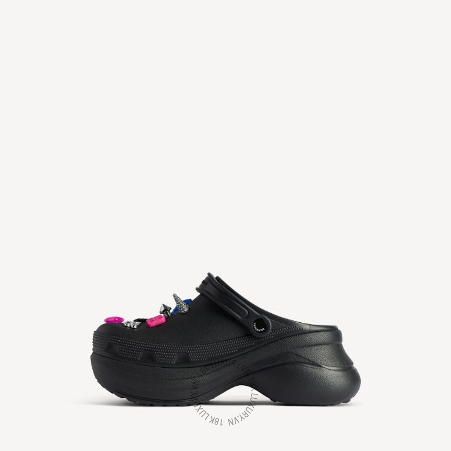 Dép Sục Balenciaga Women's Crocs™ Mule Jibbitz™ in Black 720762W0FOW1000 BCA702 21 Dép Sục Balenciaga Women's Crocs™ Mule Jibbitz™ in Black 720762W0FOW1000 BCA702